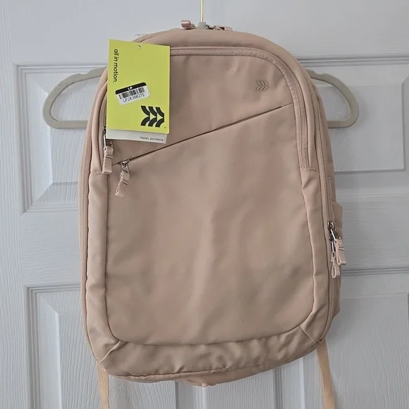 NWT All In Motion Travel Backpack Cream Tan - Picture 4 of 8